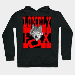 custom design "lonely fox" T shirt Hoodie